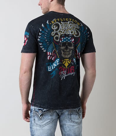 Affliction American Customs Daytona Beach T-Shirt back view