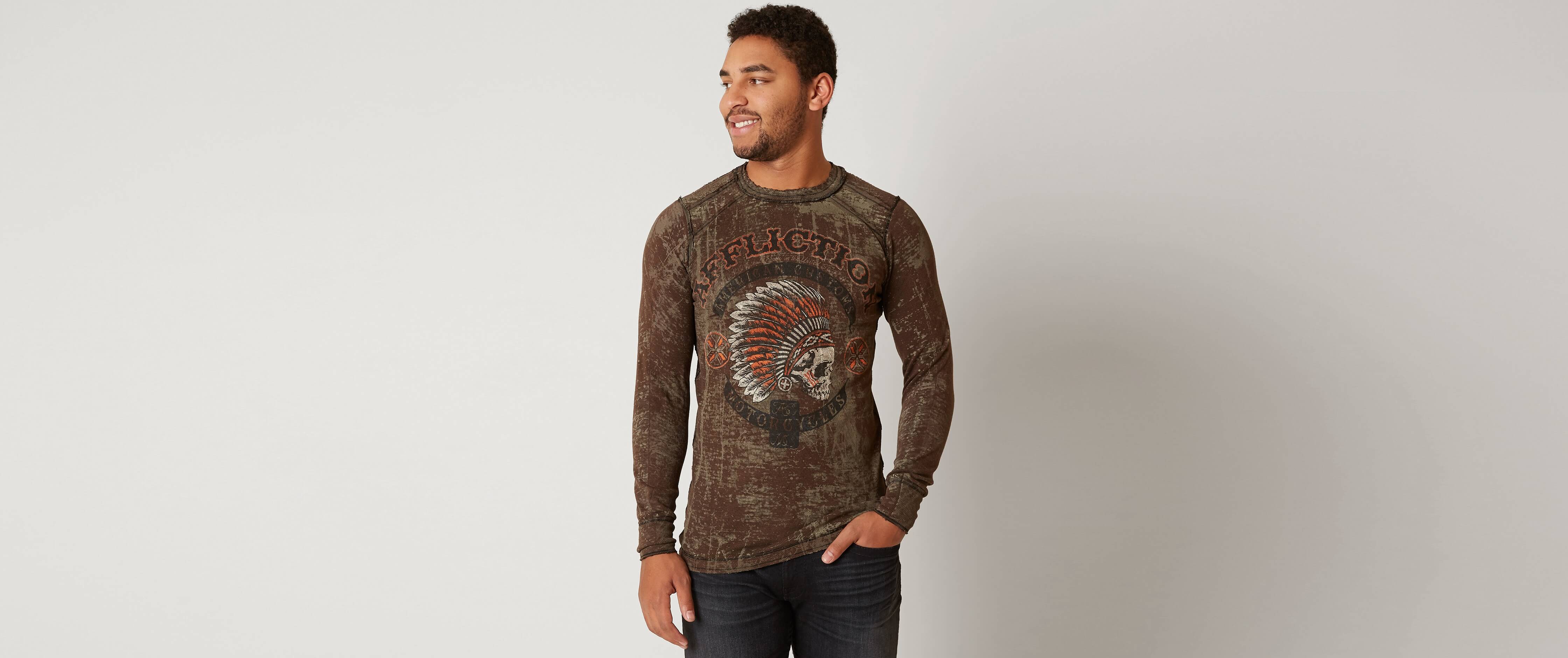 Image of Affliction American Customs Arrow Thermal Shirt