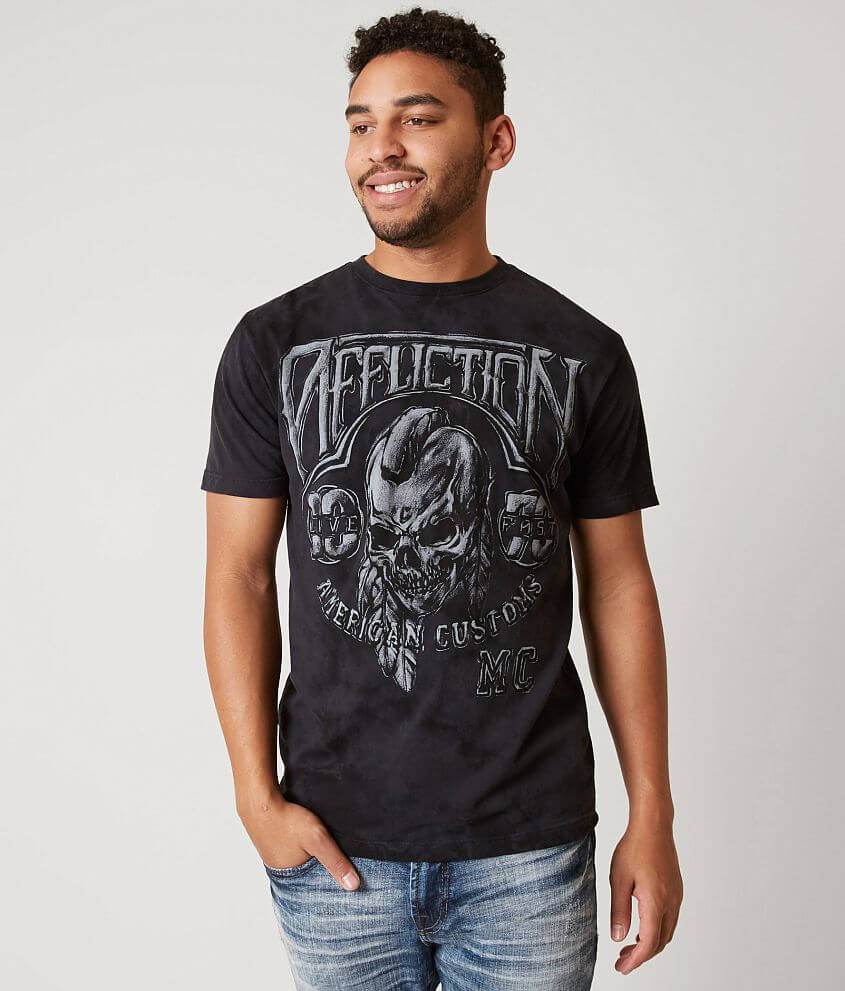 Affliction American Customs Chalkboard T-Shirt front view