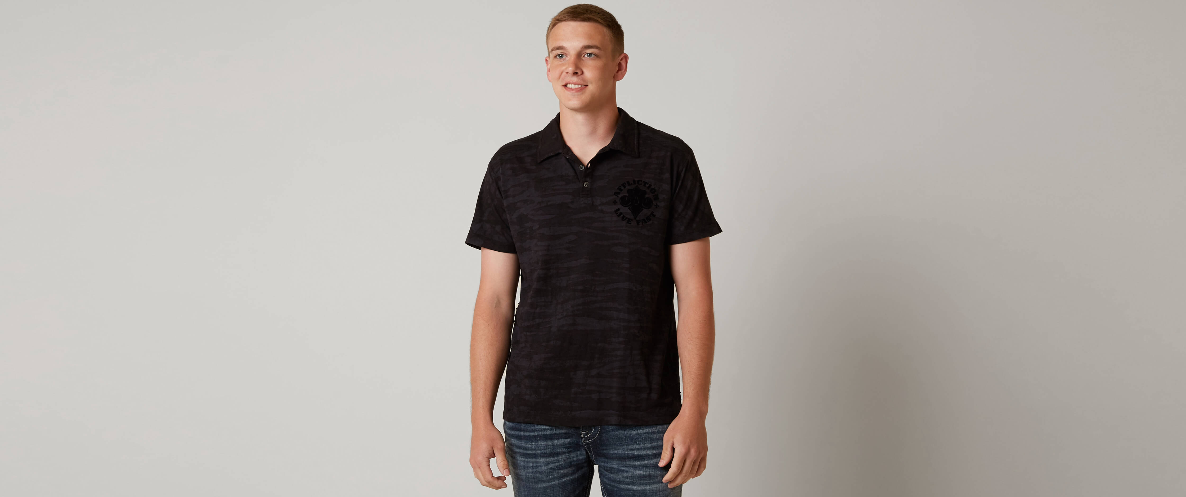 affliction polo shirts