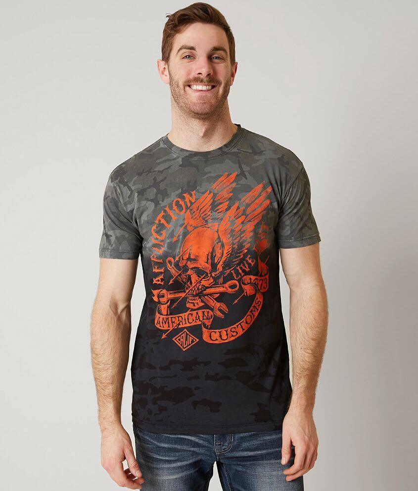 Affliction American Customs Turkey T-Shirt front view