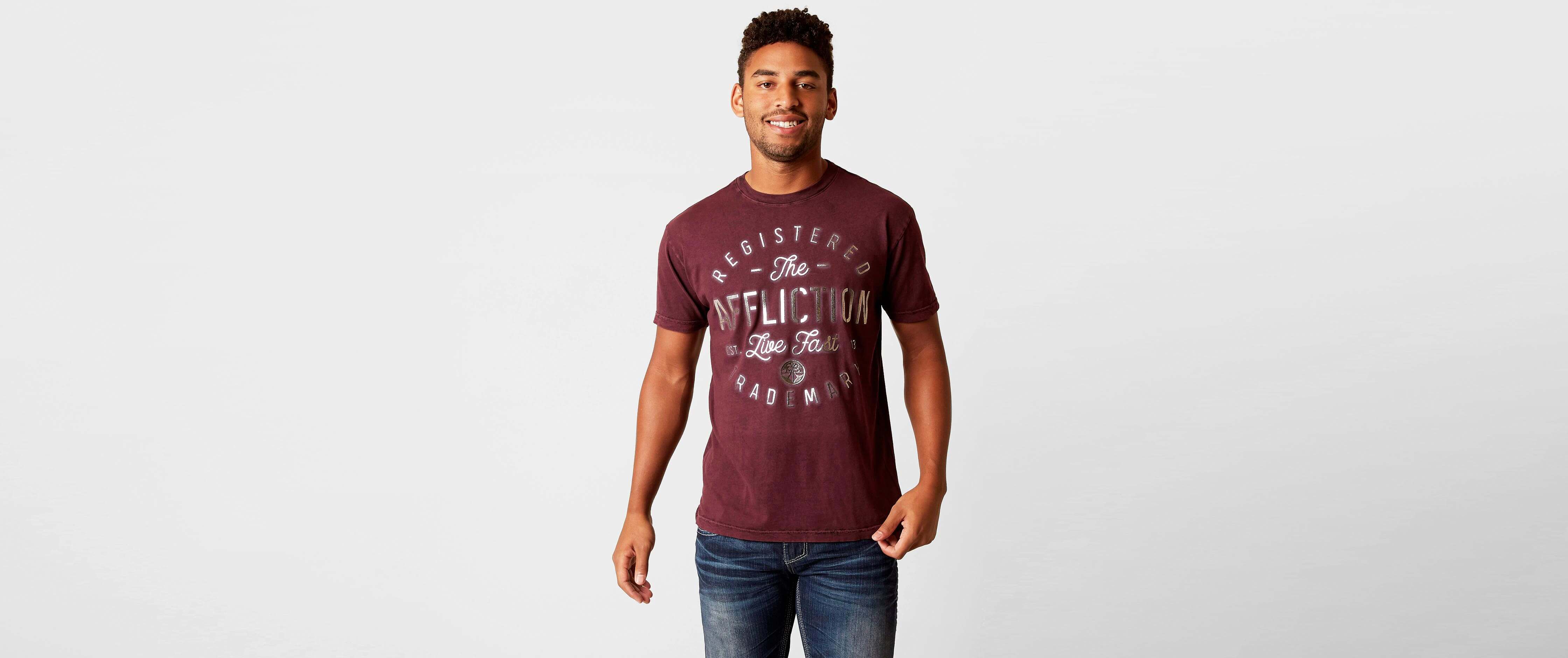 Image of Affliction American Customs Live Fast T-Shirt