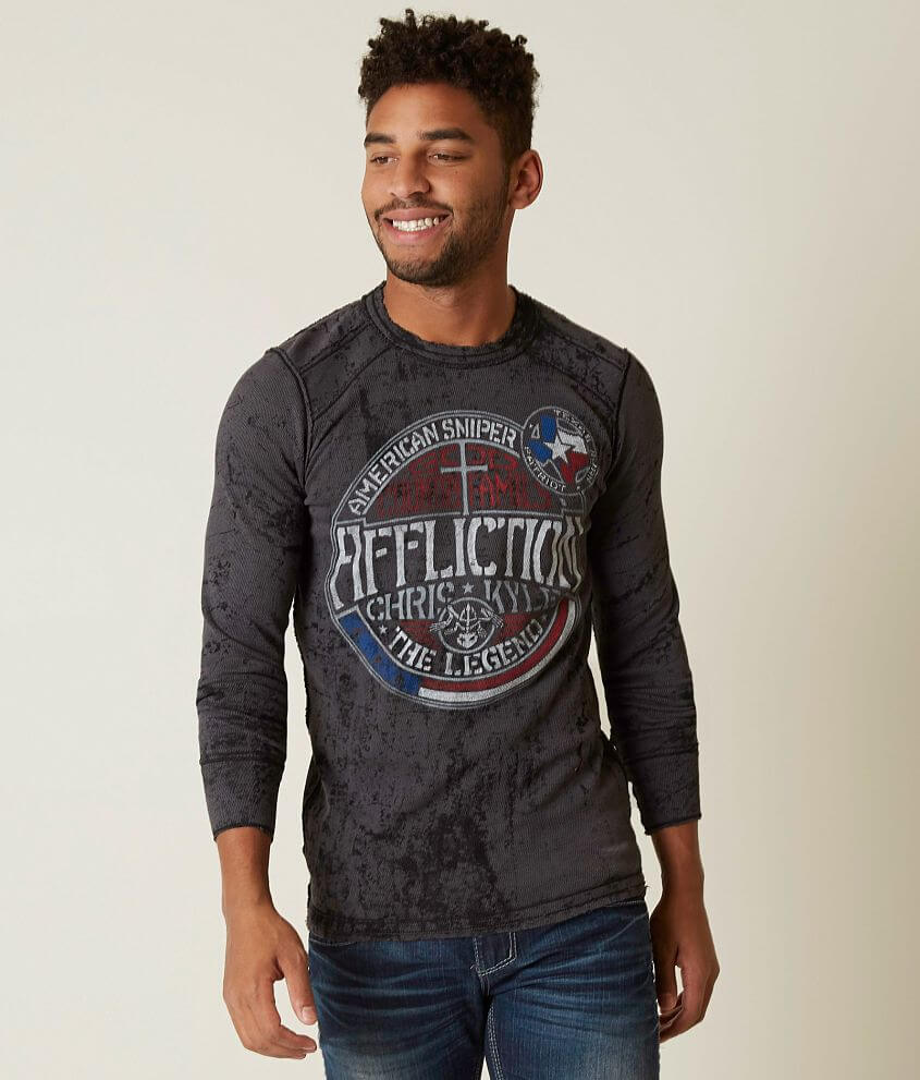 Affliction Frogman Thermal Shirt front view
