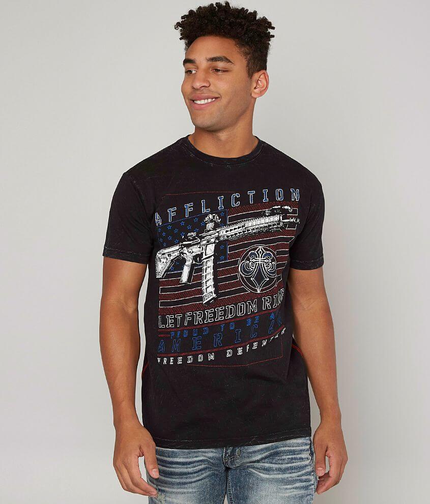 Affliction Freedom Defender Full Metal T-Shirt front view