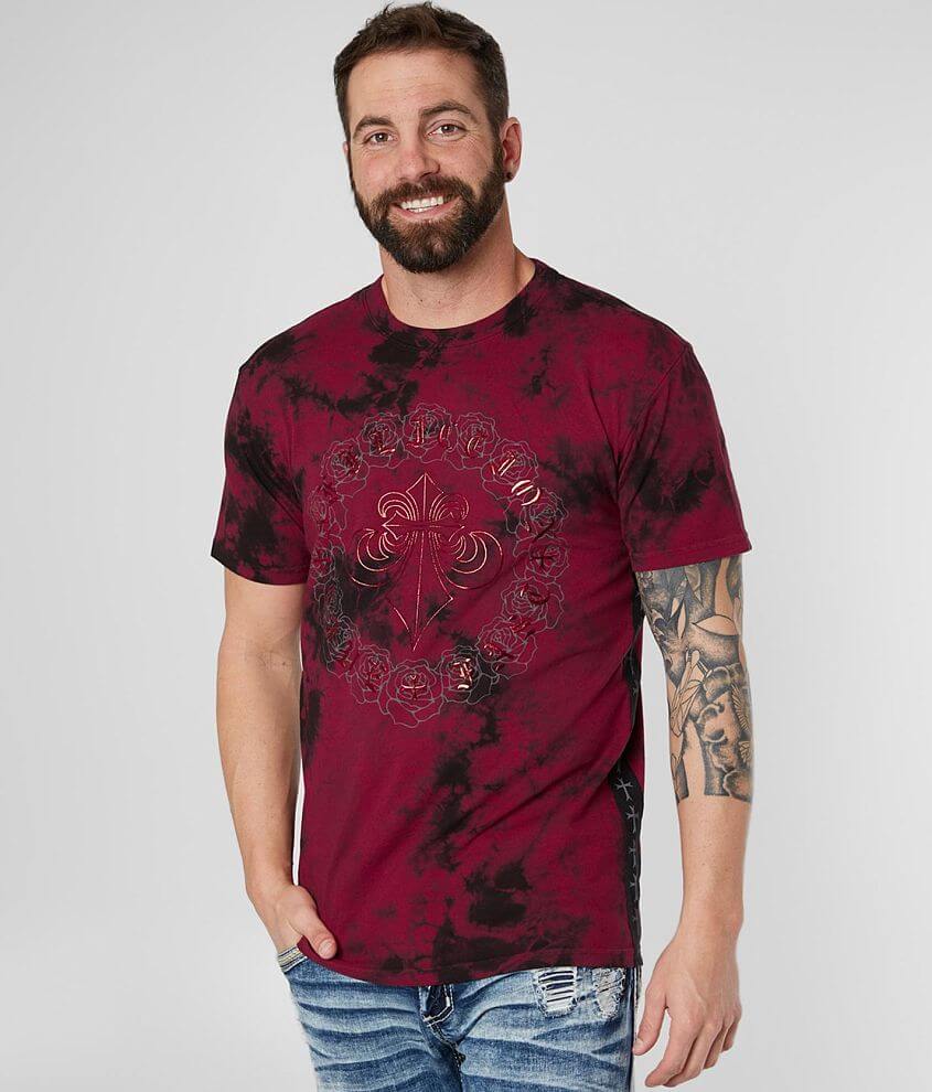 Affliction Circle Of Roses T-Shirt - Men's T-Shirts in Dirty Rd Bl ...