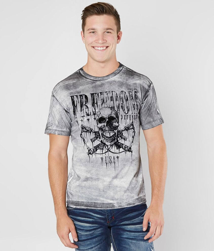 Affliction Freedom Defender Nevermind T-Shirt front view
