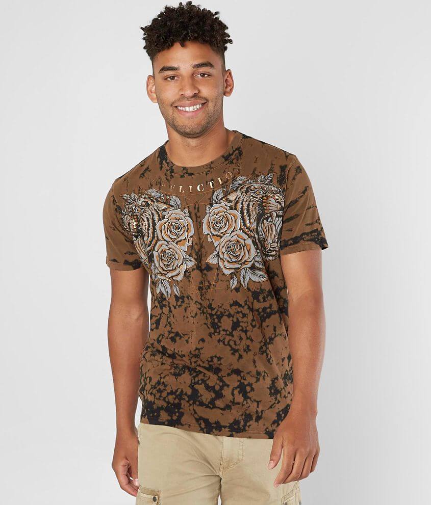Affliction Tiger Rose T-Shirt front view