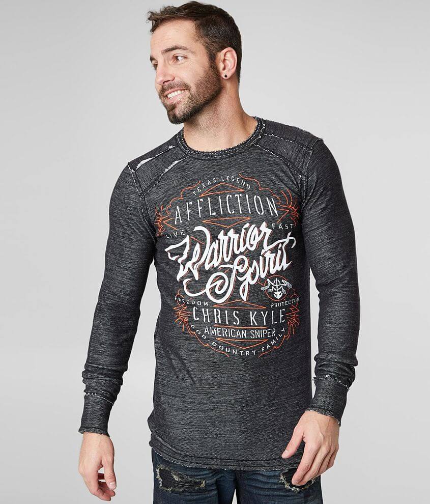 Affliction Calibrated Reversible Thermal - Men's T-Shirts in White ...