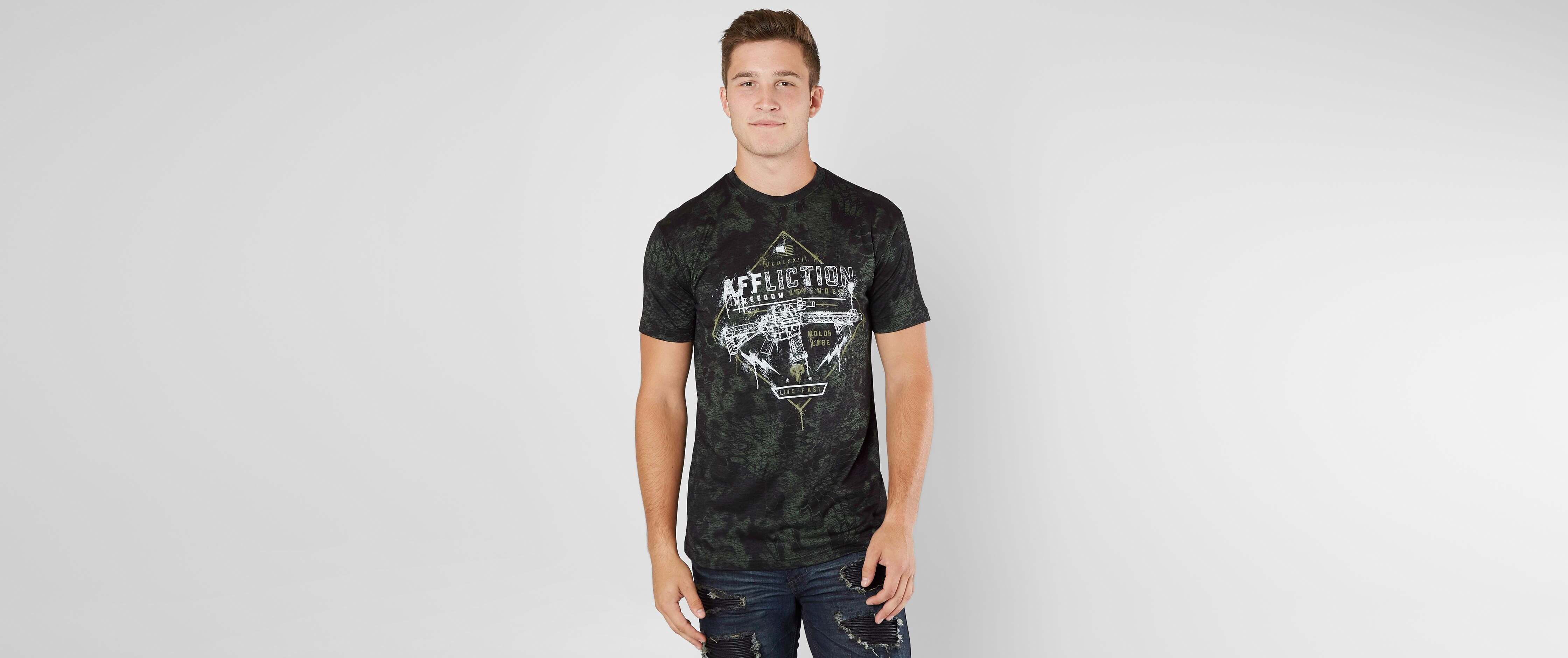 Affliction Freedom Defender Painted T-Shirt