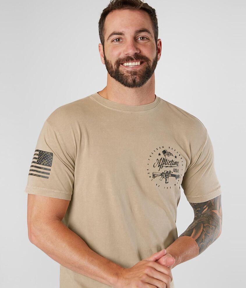 Affliction Freedom Defender Brave Liberty T-Shirt front view