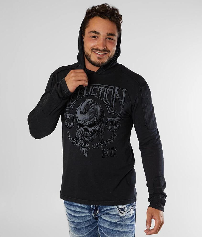 Affliction Apache Chalkboard Hoodie front view