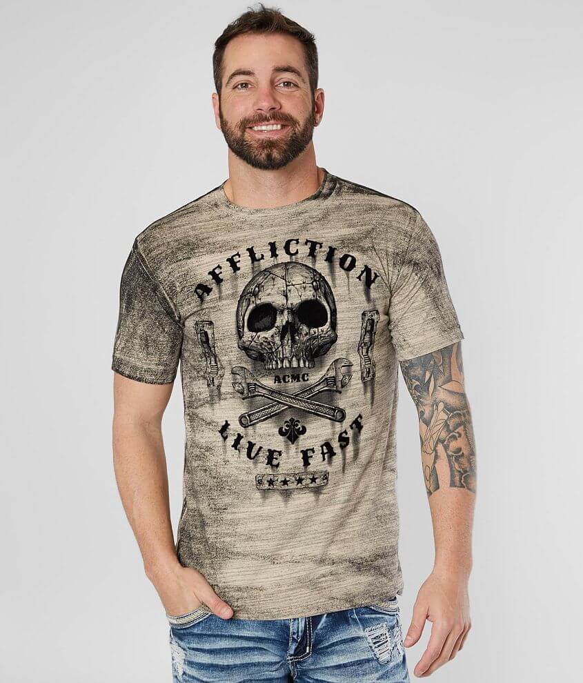 Image of Affliction American Customs Garage Dust T-Shirt