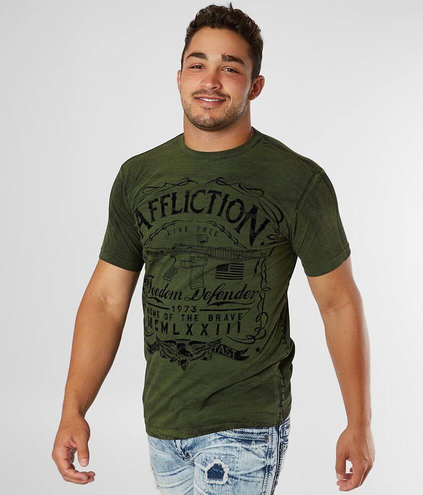 Affliction Freedom Defender Brave American T-Shirt front view