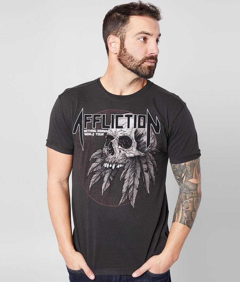 Affliction Nothing Remains Reversible T-Shirt front view