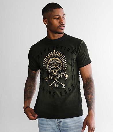 Affliction Native Grease T-Shirt full left side view