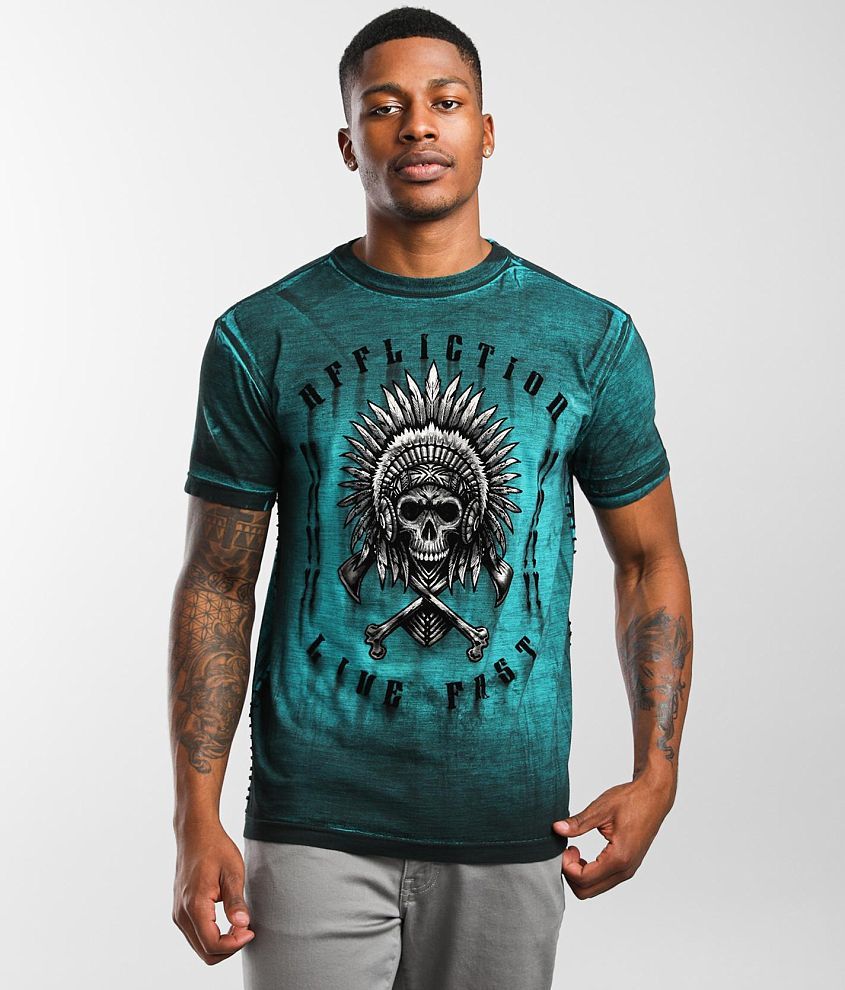 Affliction Native Grease T-Shirt front view