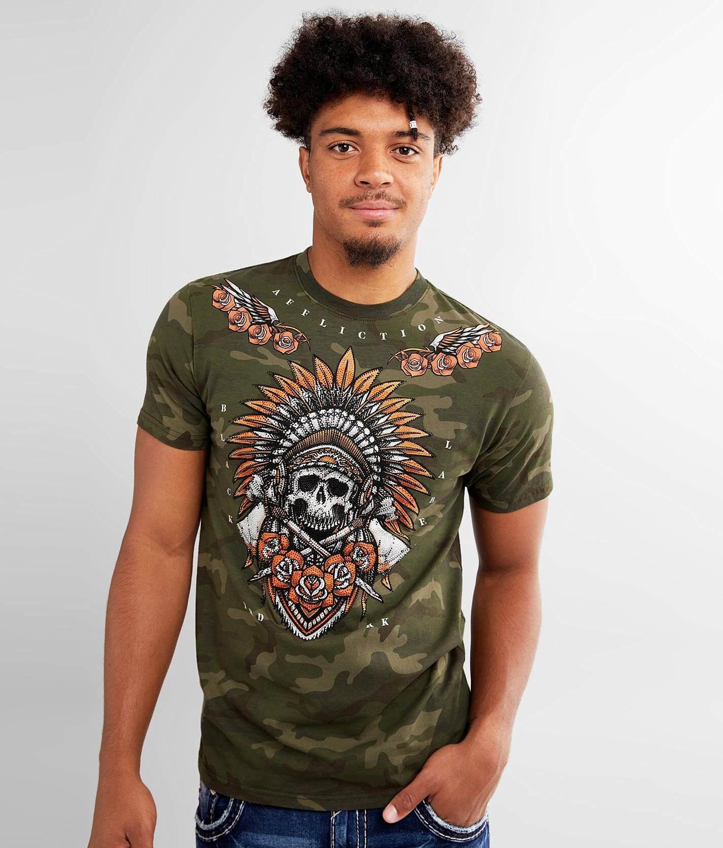 Affliction Jaguar God T-Shirt - Men's T-Shirts in White