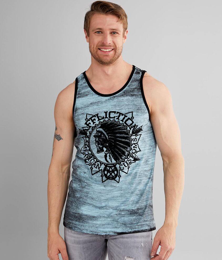 Affliction American Customs Lone Pine Tank Top front view