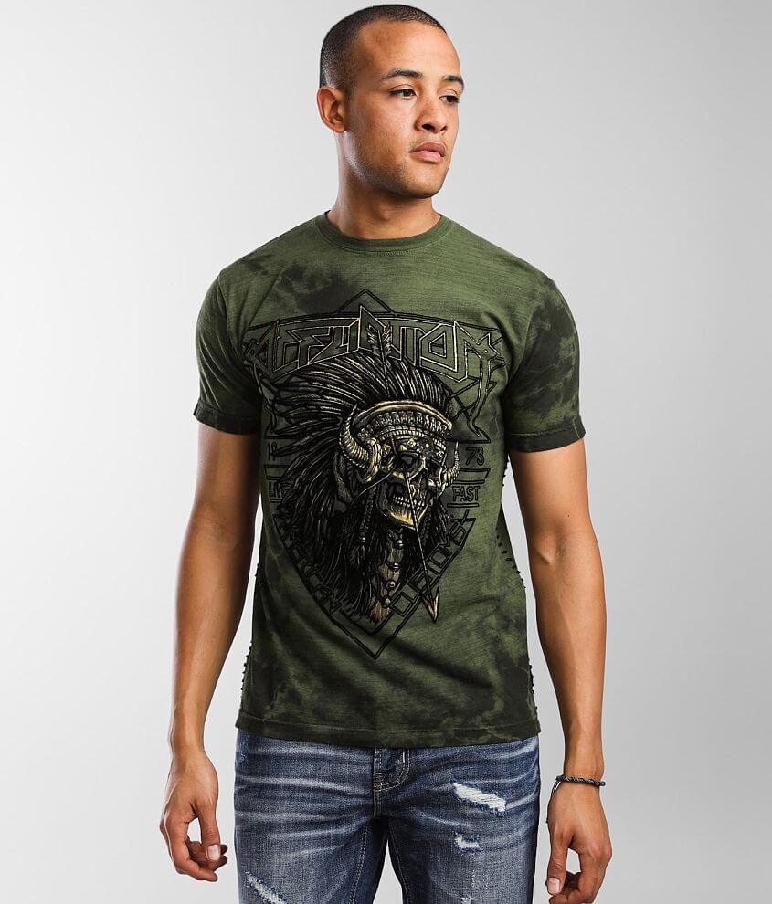 Affliction American Customs Stone & Steel T-Shirt front view