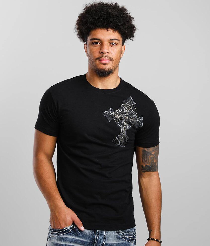 Affliction Stone Grail T-Shirt - Men's T-Shirts in Black | Buckle