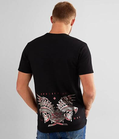 Affliction Feathers &amp; Bones T-Shirt BACK