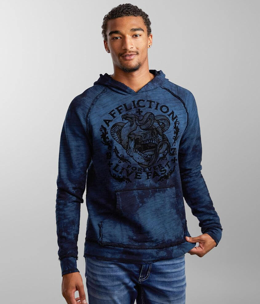 Affliction shop reversible hoodie