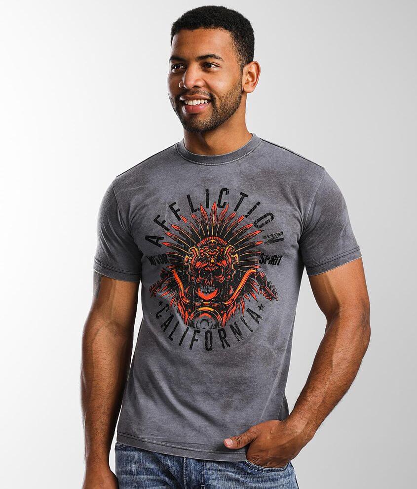 Affliction American Customs Ancient Rumble T-Shirt - Men's T-Shirts in ...