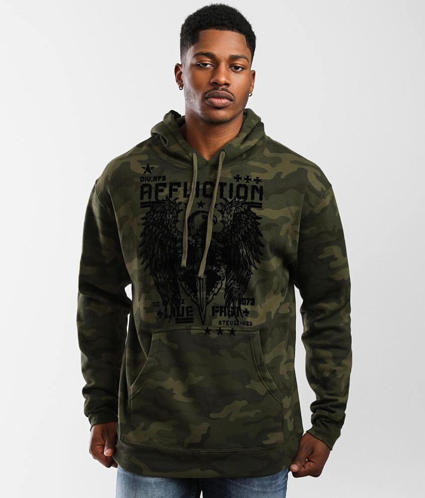 Green camo hot sale sweatshirt