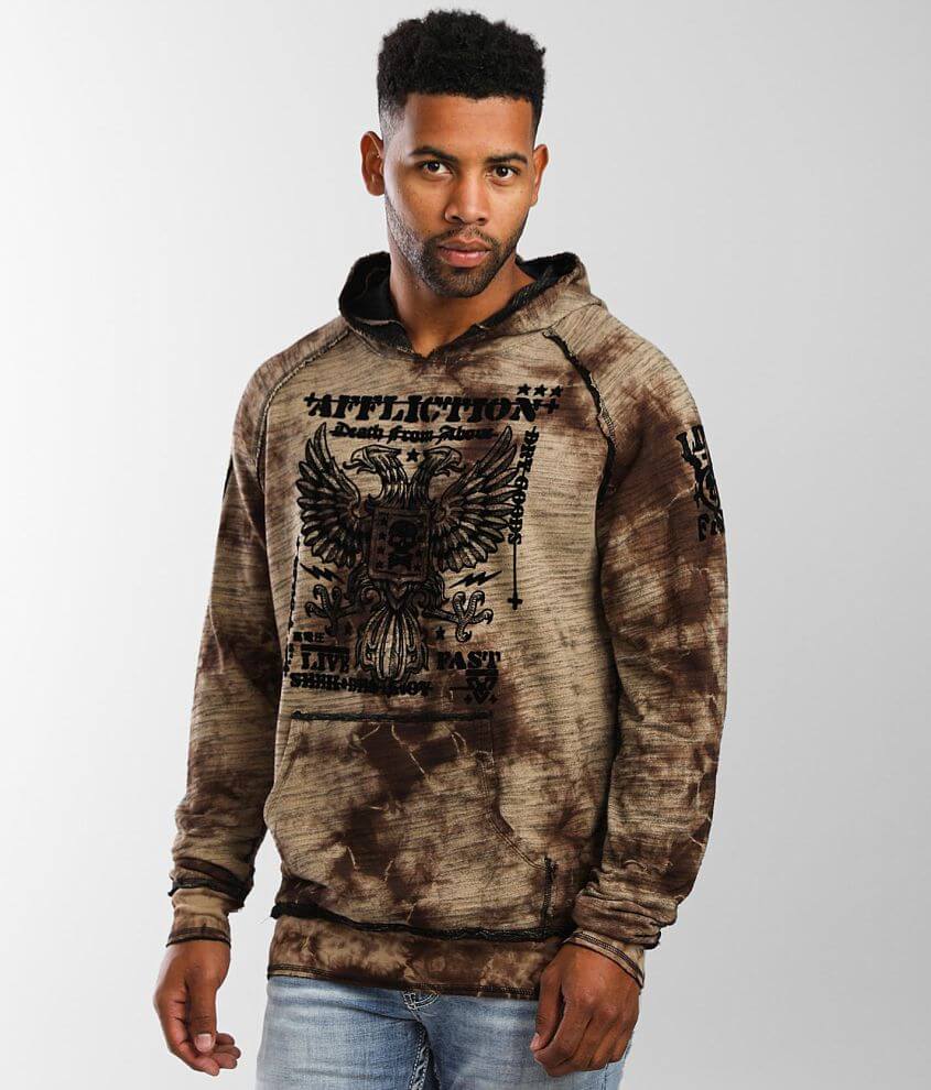 Affliction American Customs Warhawk Hoodie Men's Sweatshirts in