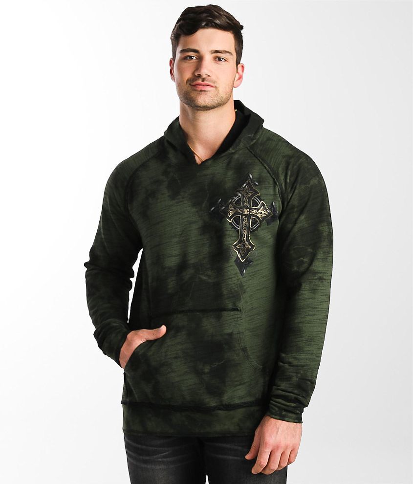 Affliction Stone Grail Reversible Hoodie - Men's Sweatshirts in Mil ...