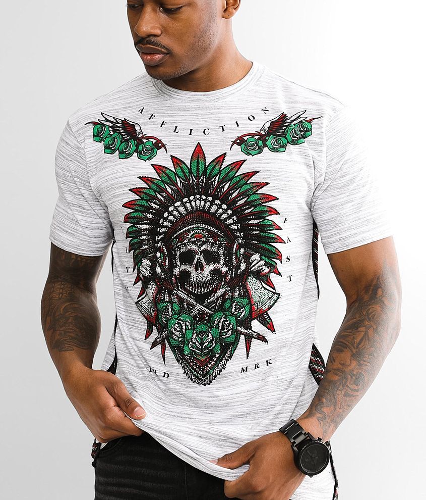 Affliction Jaguar God T-Shirt - Men's T-Shirts in White