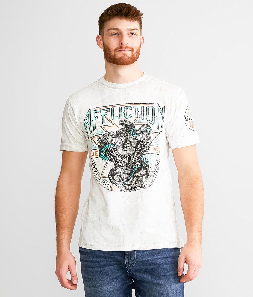 Affliction American Customs Ironsmith T-Shirt front view