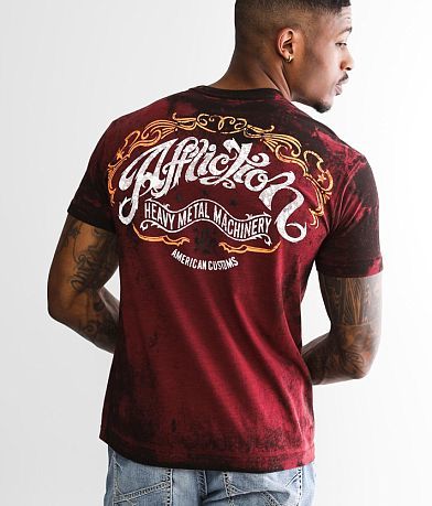 Affliction American Customs Motors T-Shirt BACK