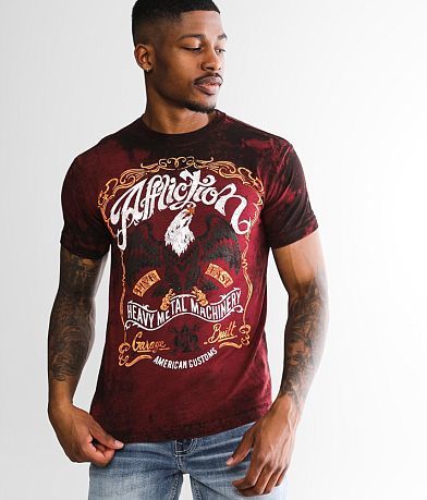 Affliction American Customs Motors T-Shirt front view