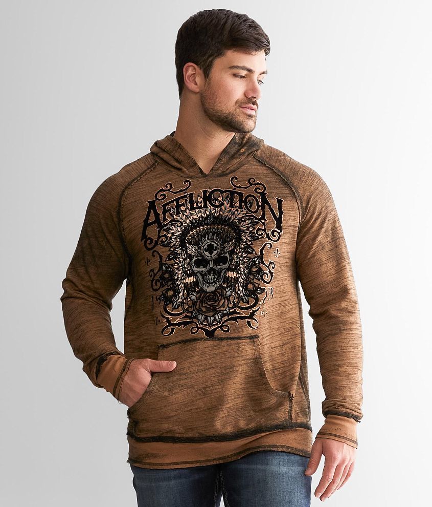 Affliction Absent Light Reversible Hoodie front view