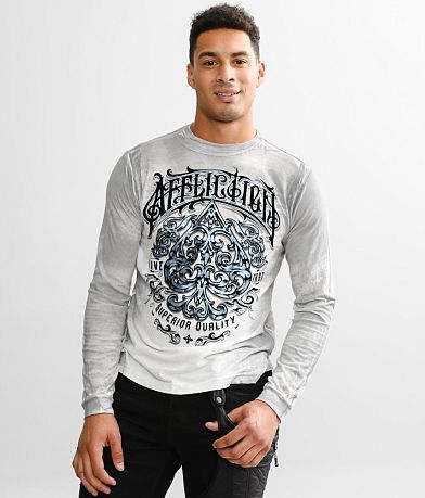 Affliction Feint Illusion T-Shirt front view