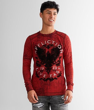 Affliction Discovery Rust Thermal front view