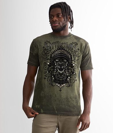 Affliction Spiral Shadow T-Shirt front view