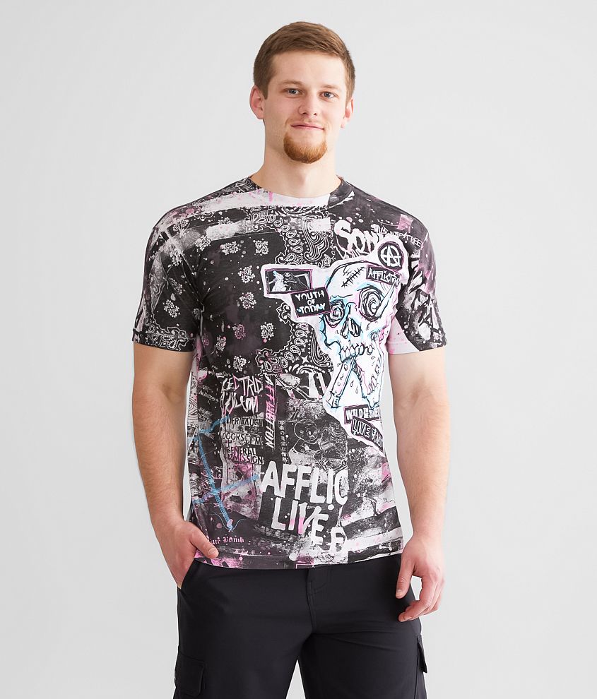 Affliction Gutterpop T-Shirt front view