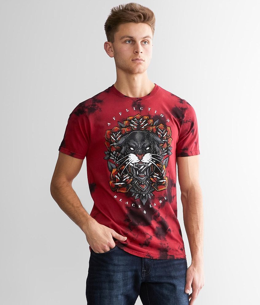 Affliction Midnight Stalker T Shirt Men s T Shirts in Tango Red  