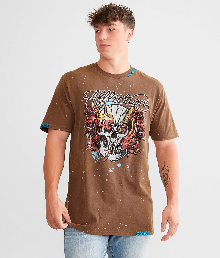 Affliction Alley Wreck T-Shirt front view