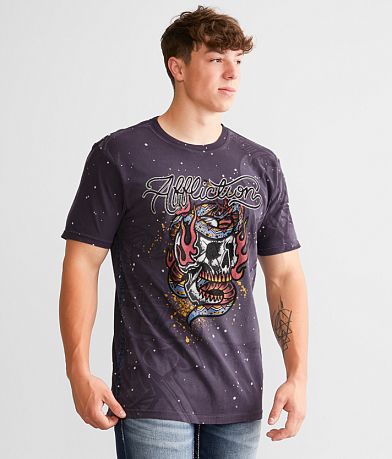 Affliction Vengeful Grin T-Shirt front view