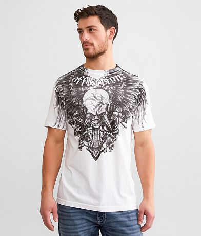 Affliction Crossed Over T-Shirt front view