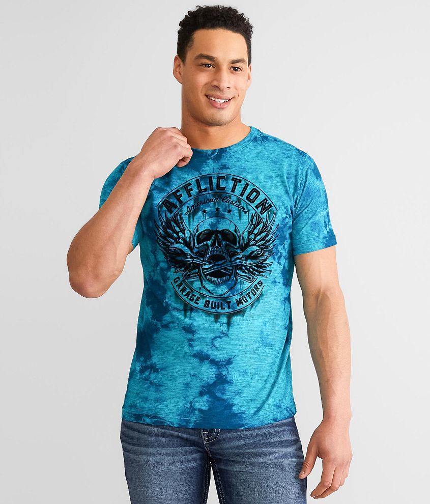 Affliction American Customs Chop Shop T-Shirt front view