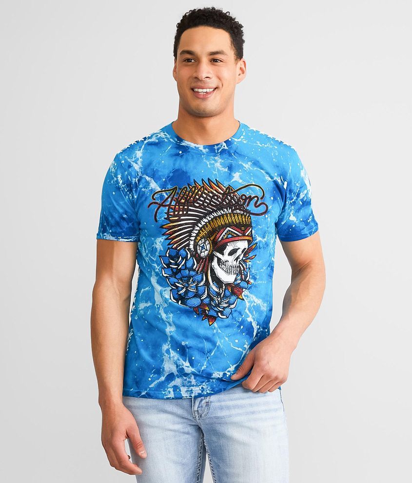 Affliction Electric Sky T-Shirt front view