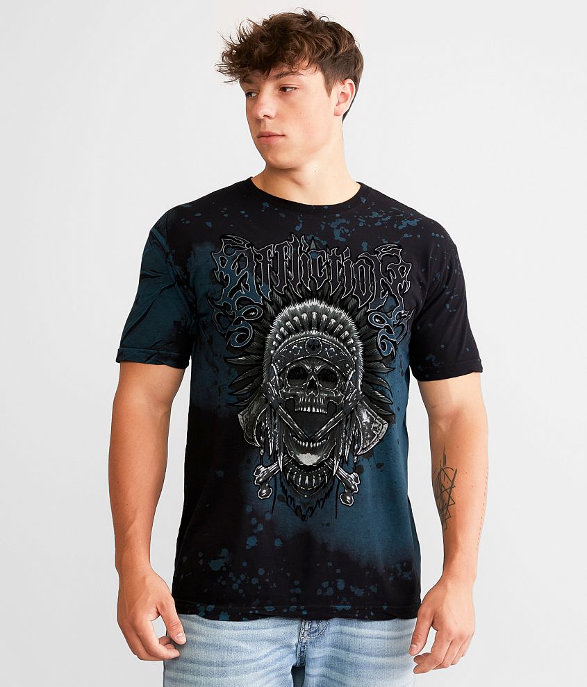 Affliction Wind Screamer T-Shirt - Men's T-Shirts in Black Reactive ...