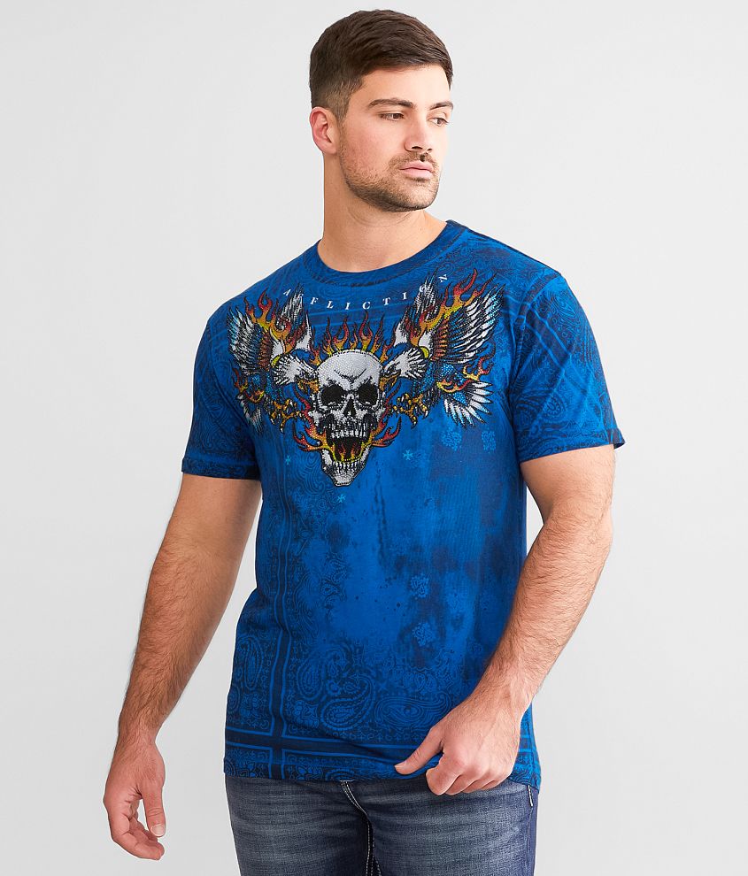 Affliction Sky Fire T-Shirt front view