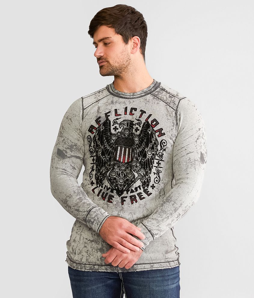 Affliction Atomic Iron Reversible Thermal front view