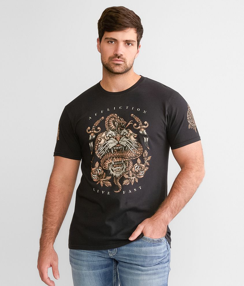 Affliction Brawl City T-Shirt front view