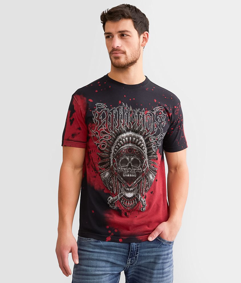 Affliction Wind Screamer T-Shirt - Men's T-Shirts in Black Multi | Buckle